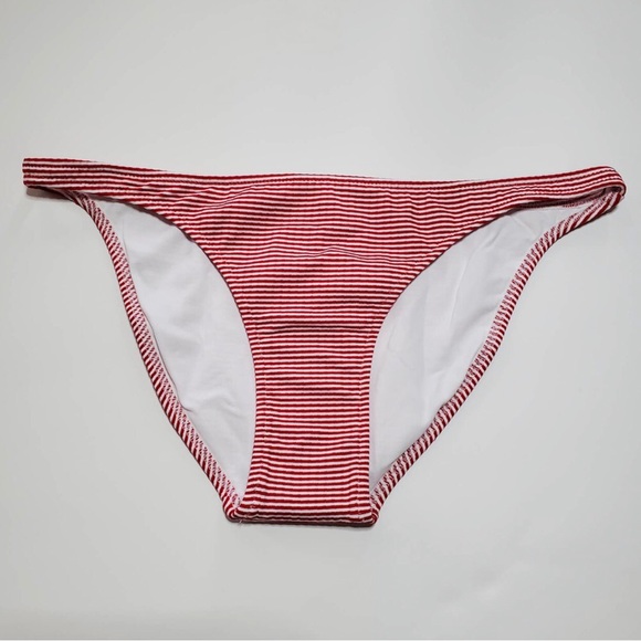 NEW Melissa Odabash St Kitts Red White Gingham Bikini Bottom 4 6 Small - Picture 3 of 7